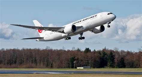 Boeing 787 Dreamliner of JAL Japan Airlines Landing Gear Retracted Aircraft Wallpaper 3246 ...