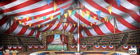 Circus Tent Scenic Backdrop by Kenmark Backdrops