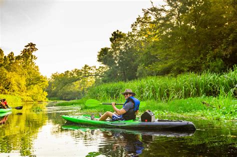 Kayaking through Cane Bayou, New Orleans, Louisiana, United States of America, North America ...