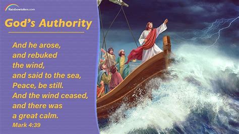 Bible Verse of the Day: Mark 4:39 - God's Authority