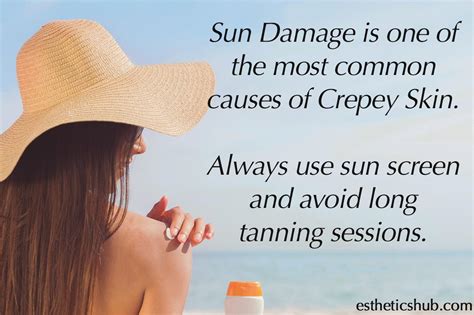 sun causes crepey skin » EstheticsHUB.com