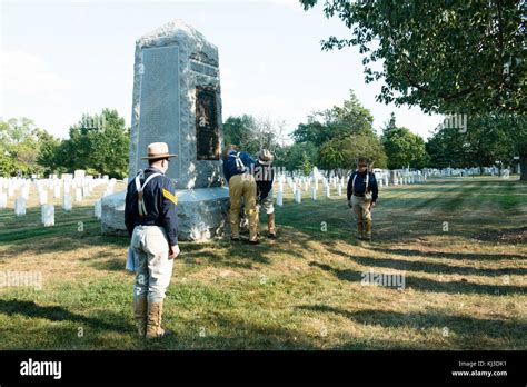 West Virginia Rough Riders lay a wreath at the Rough Riders Monument in Arlington National ...