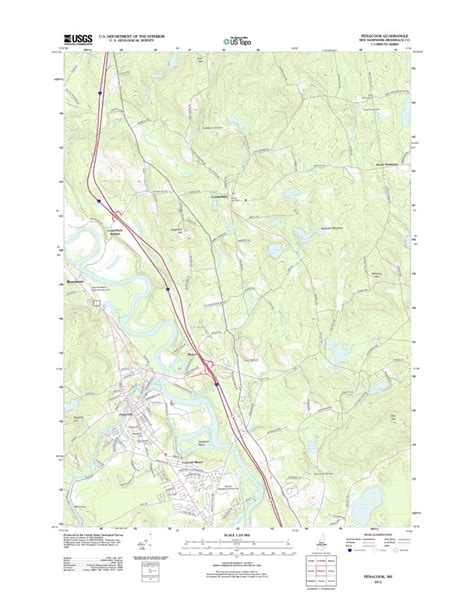 Penacook, NH (2012, 24000-Scale) Map by United States Geological Survey ...