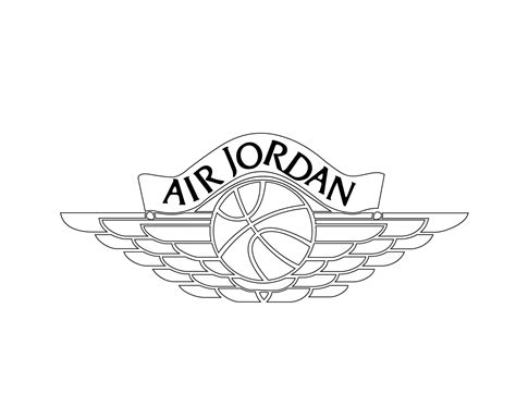 Air Jordan Logo Brand Symbol Black Design Clothes Sportwear Vector ...