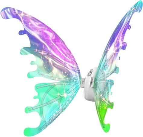 Fairy Wings for Girls, Fairy Wings Elf Wings with LED Lights, Pet Glowing Wings, Electric DIY ...