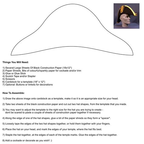 Sailor Hat Pattern Printable