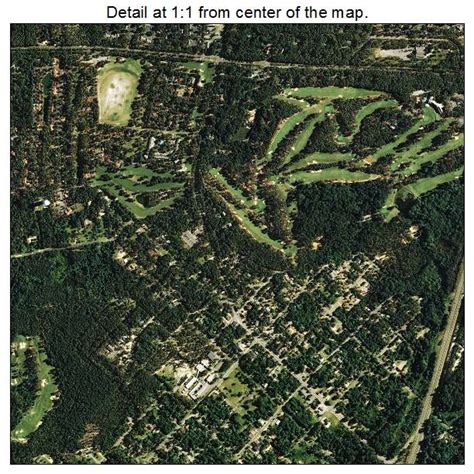 Aerial Photography Map of Southern Pines, NC North Carolina