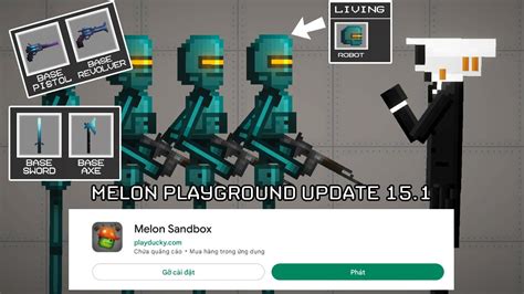 Melon Playground 15.1 Update ( Melon Sandbox ) Released! Robot Invasion - YouTube