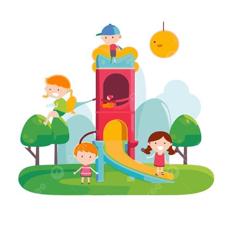 Clipart Of Kids Playing Outside