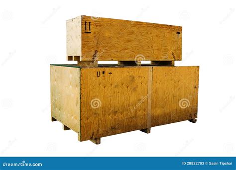 Wooden boxes stock image. Image of dispatch, isolated - 28822703