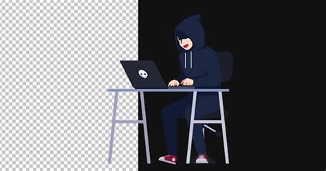 Hacker Character Animation Alpha Channel, Stock Video - Envato Elements