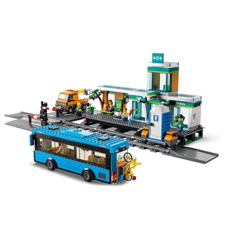 The LEGO City Train Station - Hammacher Schlemmer