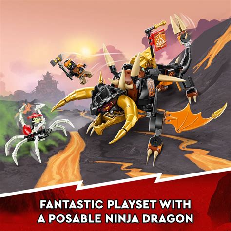 LEGO 71782 NINJAGO Coles Earth Dragon EVO Building Toy Set