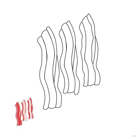 Bacon Printable Coloring Pages