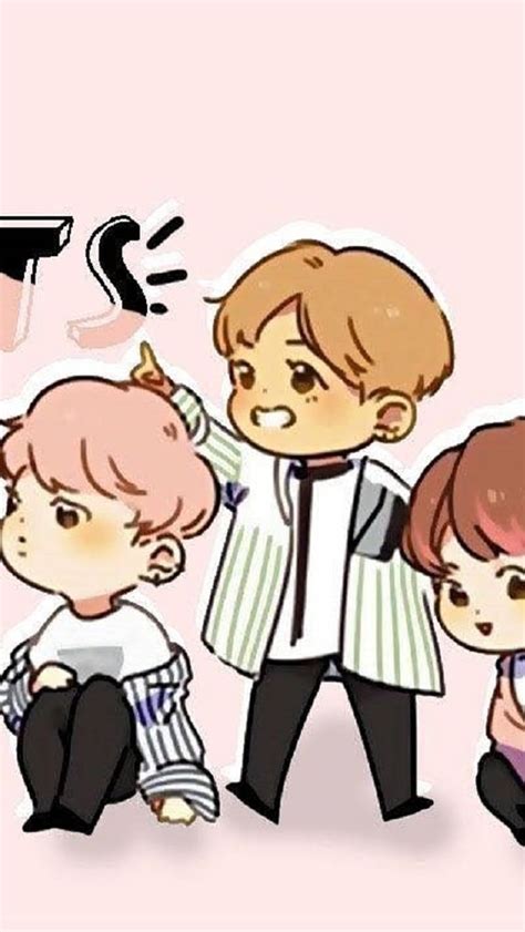 Bts V Cartoon, Bts Cartoon Chibi, HD phone wallpaper | Peakpx