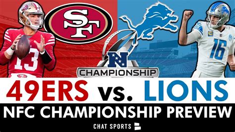 Lions vs. 49ers NFC Championship Preview: Prediction, Analysis, Injury News, Brock Purdy, Jared ...