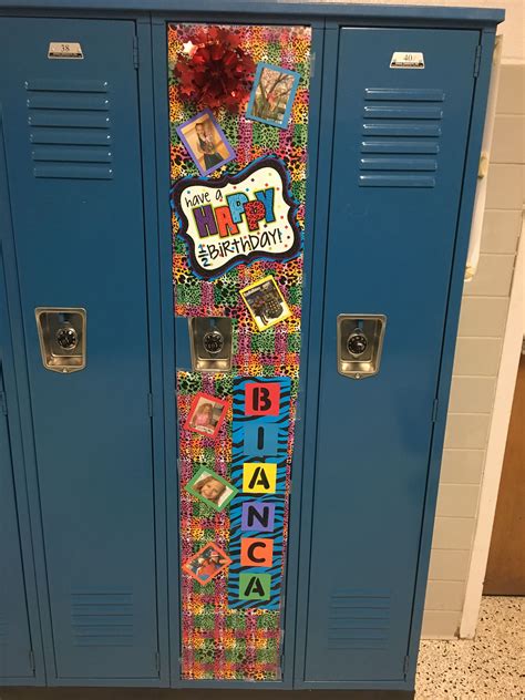 Locker birthday decoration | Locker decorations, Birthday locker ...