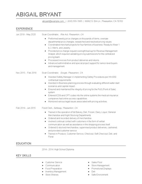 Scan Coordinator Resume Examples and Tips - Zippia