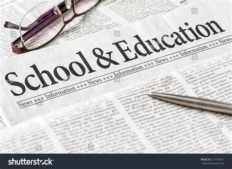 Newspaper Headline School Education Stock Photo 272710817 | Shutterstock