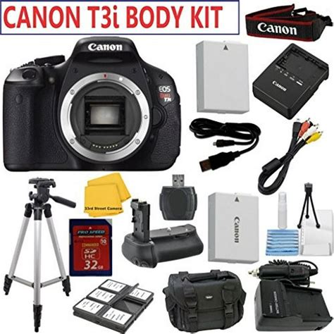 Canon EOS Rebel T3i DSLR Camera Deluxe Accessory Kit; Kit Includes ...