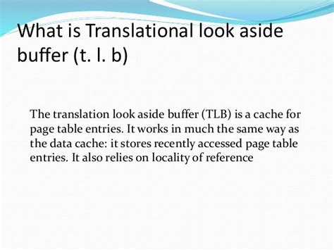 Translation lookaside buffer