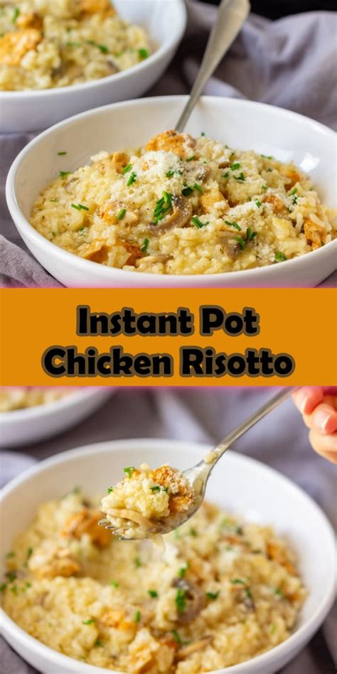 Instant Pot Chicken Risotto - Cook, Taste, Eat