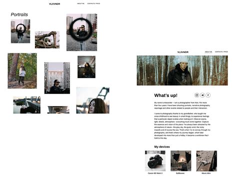 Photographer Portfolio on Behance