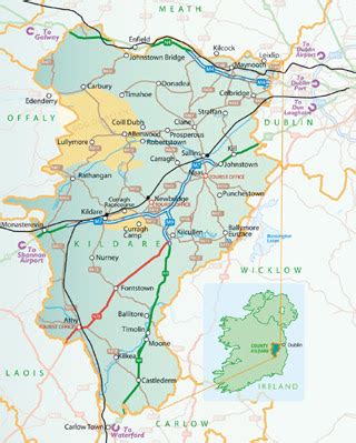 Kildare Map Region City - Map of Ireland City Regional Political