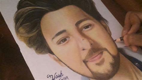 Drawing Darshan Raval |Tera Zikr | Colored pencil potrait| prismacolor - YouTube