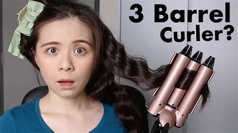 Mermaid Wave with 3 Barrel Hair Curling Iron \\ JQLeeJQ - YouTube