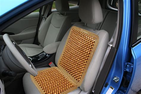 Zone Tech 2x Ultra Comfort Massaging Car Natural Wooden Beaded Seat ...