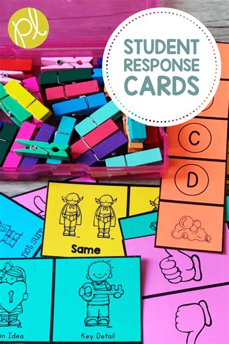 Student Response Cards | Response cards, Collaborative classroom, Response strategies