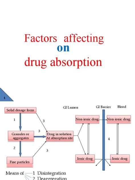 Factors Affecting Drug Absorption | PDF | Tablet (Pharmacy) | Digestion