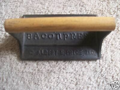 VINTAGE CAST IRON BACON PRESS | #45774471