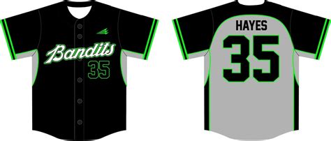 Bandits (Hayes) Custom Modern Baseball Jerseys