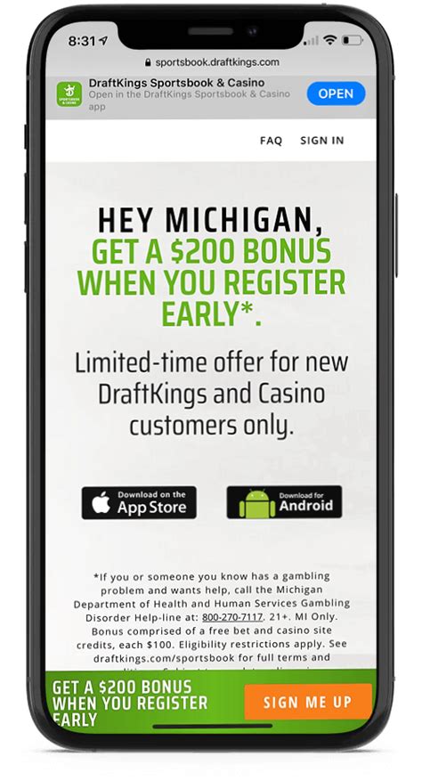 DraftKings Sportsbook Michigan - $2,550 Bonus