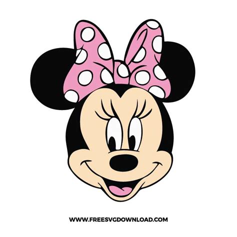 Minnie Mouse head SVG & PNG Free Download | Free SVG Download