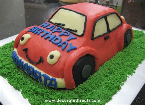 Car Shaped Birthday Cake