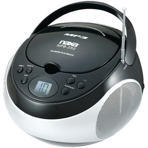 Naxa NPB252BK Portable CD/MP3 Players with AM/FM Stereo (Black ...