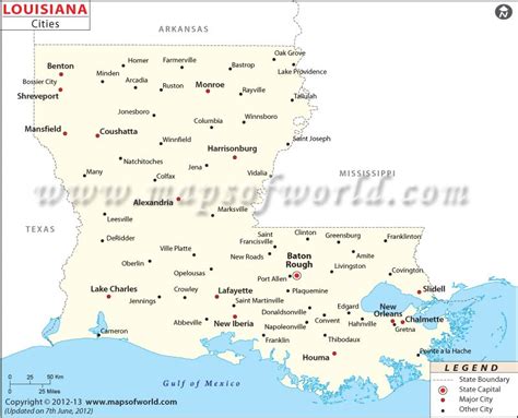 Louisiana City Maps | Maps of Louisiana Cities