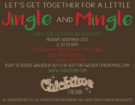 » Jingle and Mingle!