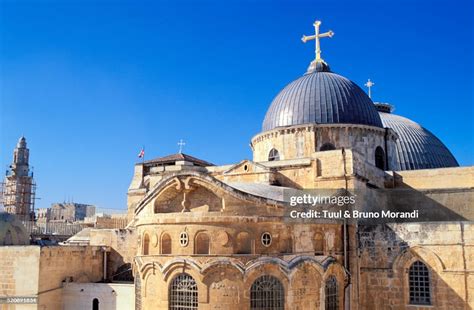 Israel Jerusalem Church Of The Holy Sepulcher In The Old City Of Jerusalem High-Res Stock Photo ...