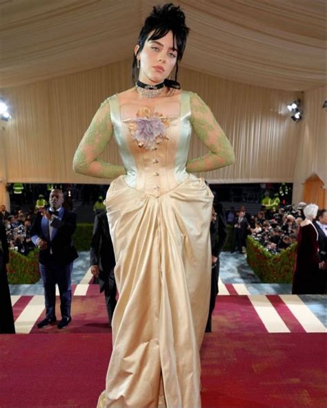 Billie Eilish on the red carpet for the 2022 Met Gala, May 2nd, 2022 at ...