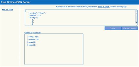 Online JSON viewer | w3resource