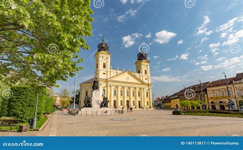 04.12.2017 - Debrecen, Hungary, View of the City Center, Beautiful City ...