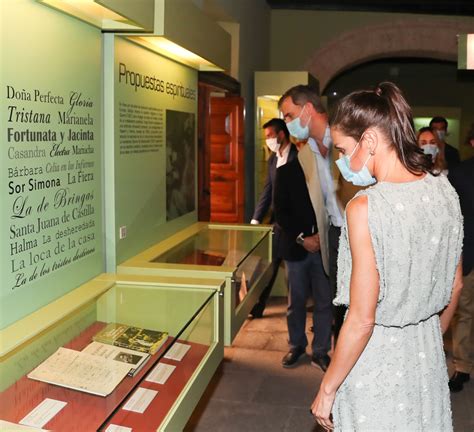 Queen Letizia looks summery in sage green Zara dress for visit to Gran Canaria and Tenerife ...