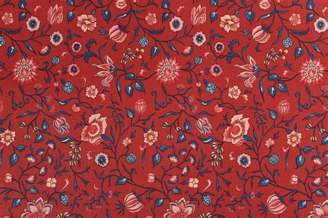 Wilhelmina (meekrap rood) - Dutch Fabric