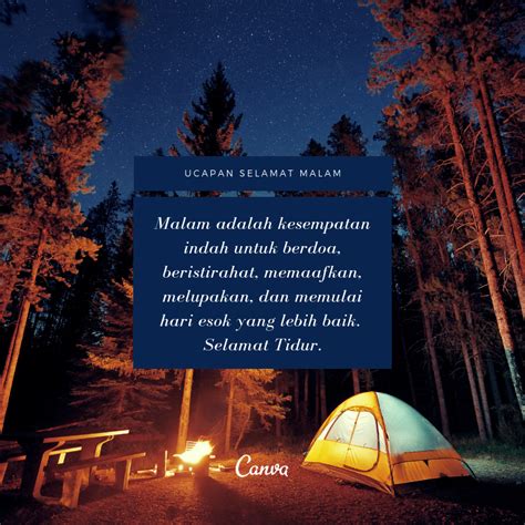 Kata Kata Ucapan Selamat Malam Terbaik | Dengan Gambar - Canva