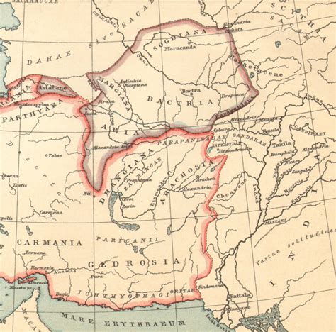 1894 KINGDOMS of the DIADOCHI 247 BC Antique Map Successors | Etsy