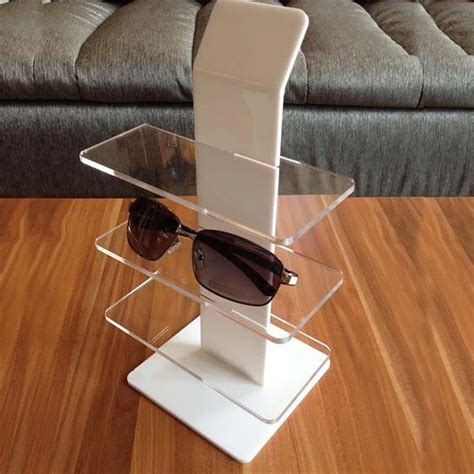 Professional Acrylic 3 Layer Sunglass Display Rack Glass Display Stand ...